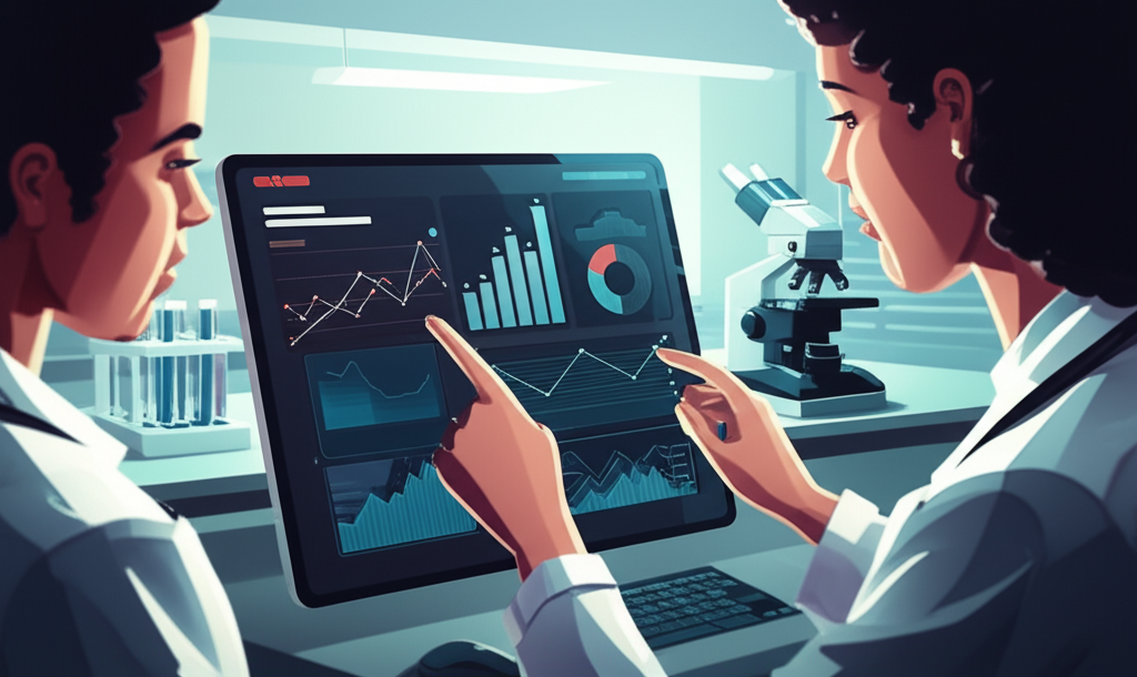 Lab results analysis illustration